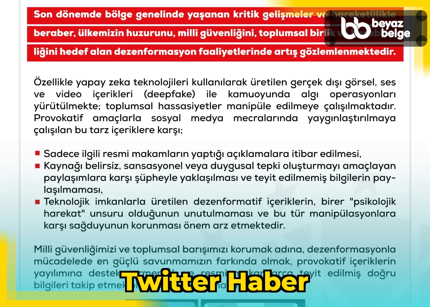 Twitter Haber
