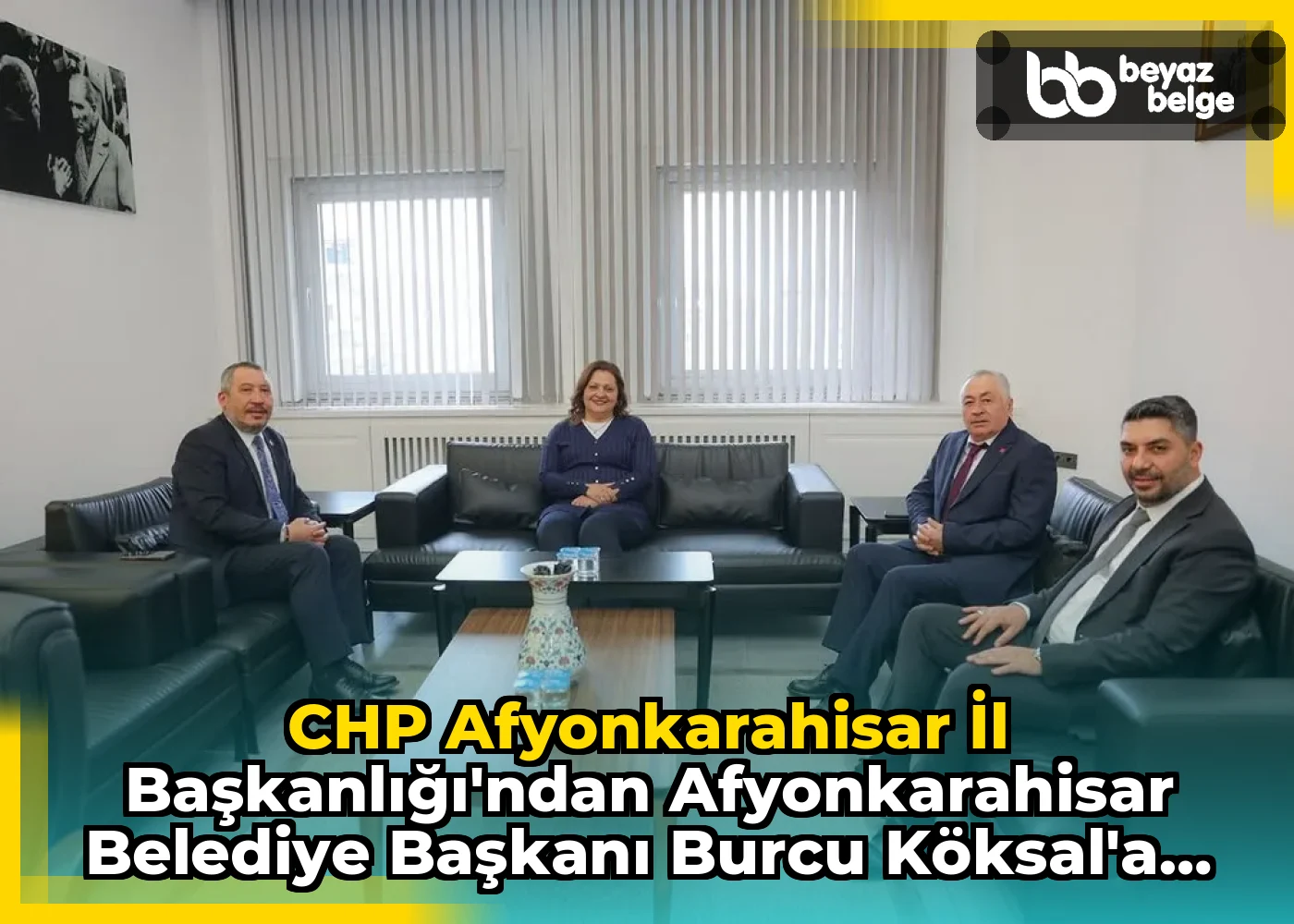 CHP Afyonkarahisar İl Başkanlığı'ndan Afyonkarahisar Belediye Başkanı Burcu Köksal'a Ziyaret