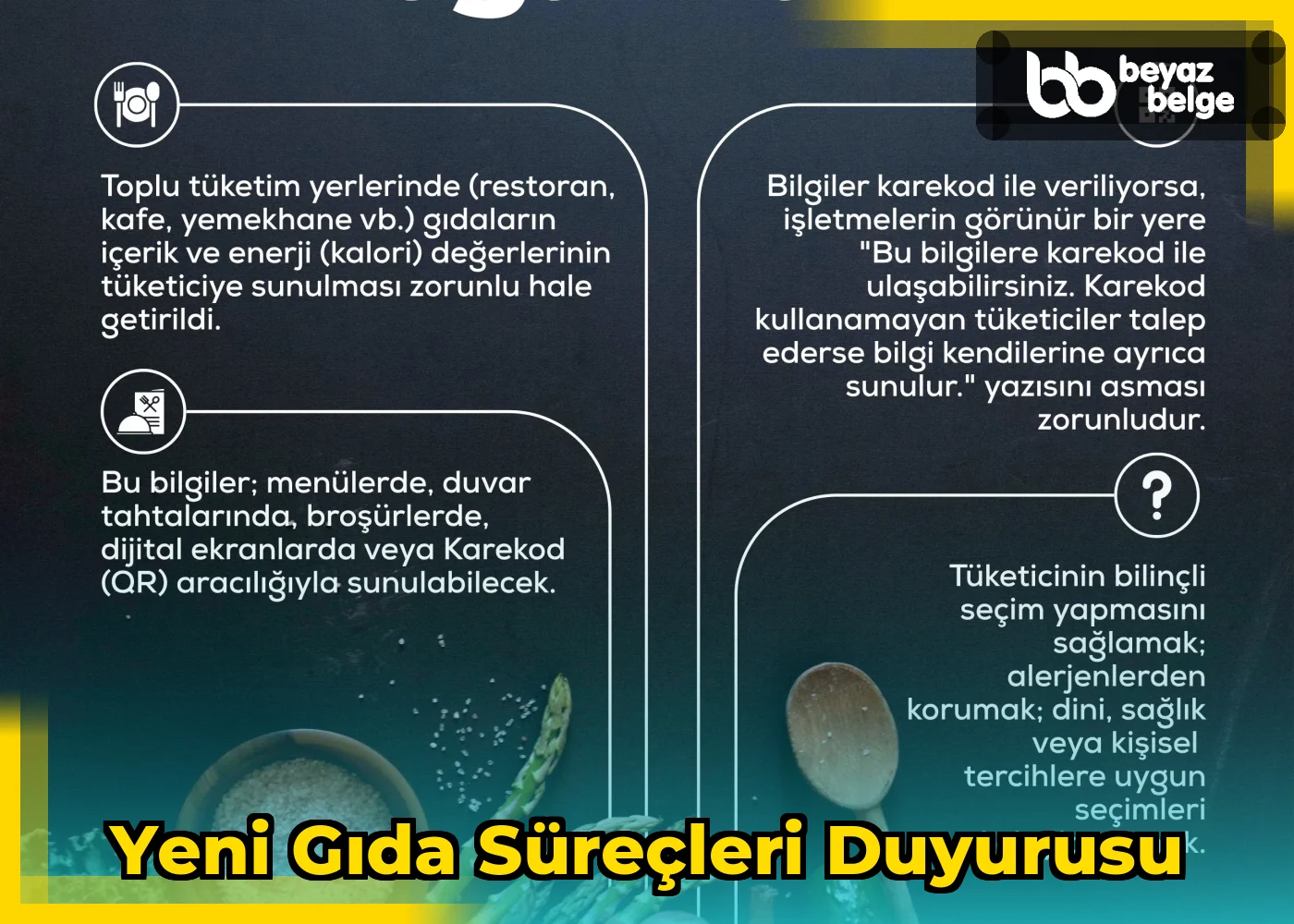 Yeni Gıda Süreçleri Duyurusu
