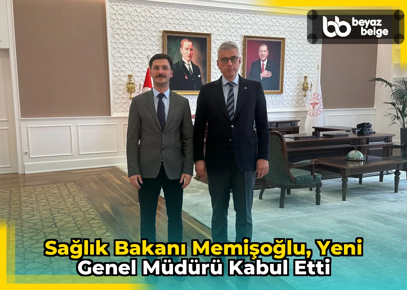 Sağlık Bakanı Memişoğlu, Yeni Genel Müdürü Kabul Etti