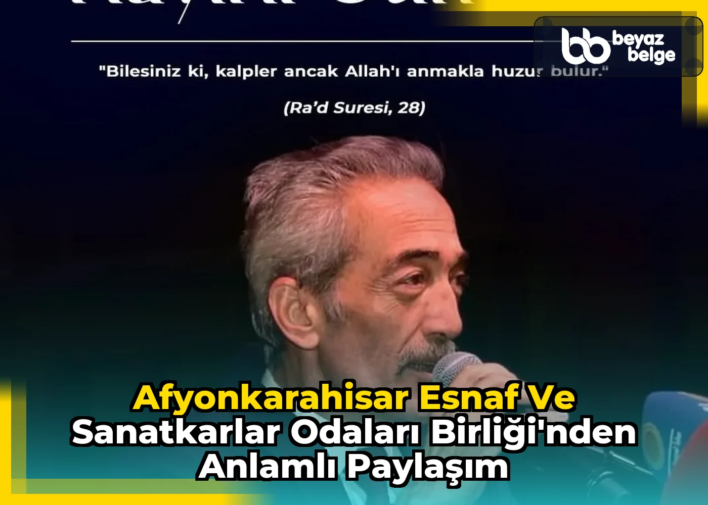 Afyonkarahisar Esnaf Ve Sanatkarlar Odaları Birliği'nden Anlamlı Paylaşım