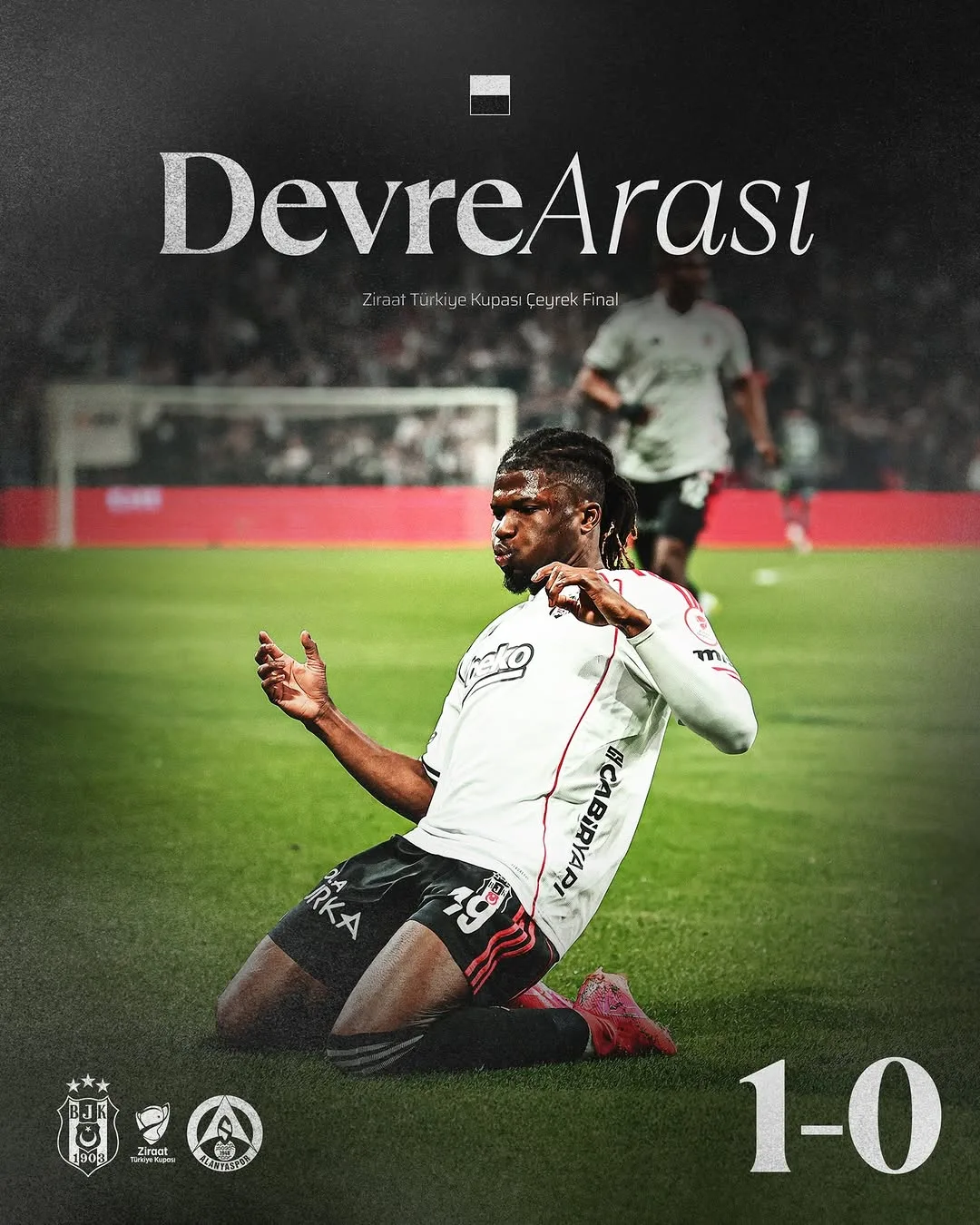 Beşiktaş'tan İlk Yarıda 1-0'lık Üstünlük!