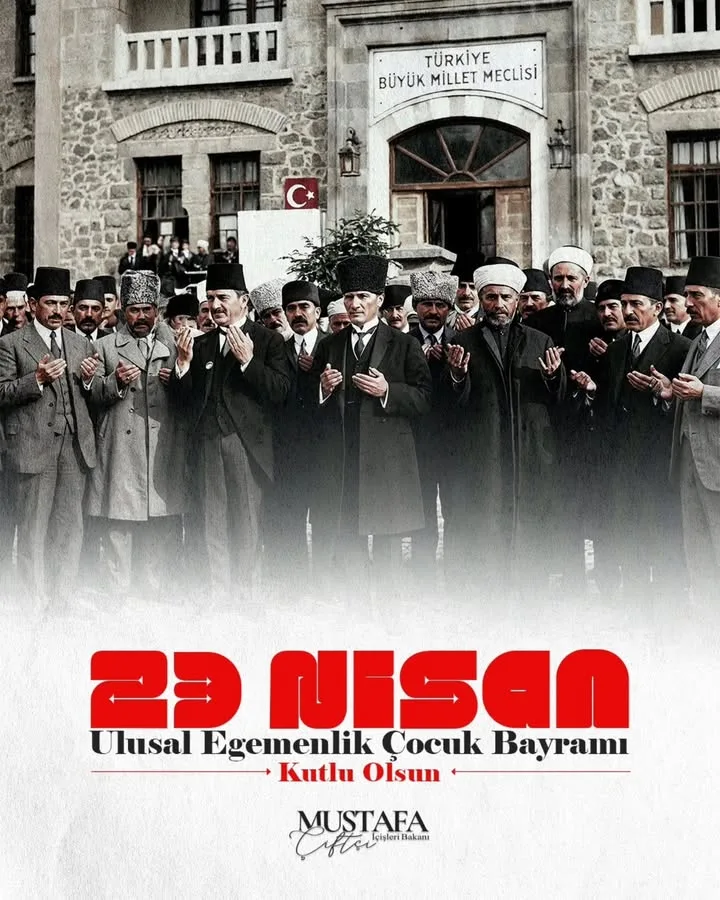 T.C. İçişleri Bakanlığı'nın 23 Nisan Mesajı: Milli Egemenliğin Kutlandığı Önemli Bir Gün