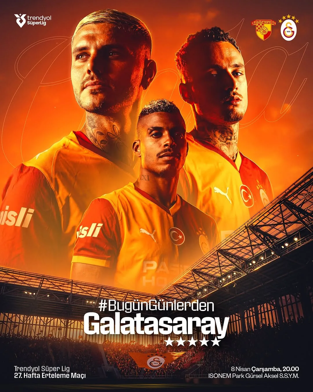 Galatasaray, Trendyol Süper Lig 2025-2026 Sezonunda Göztepe ile Karşılaşacak