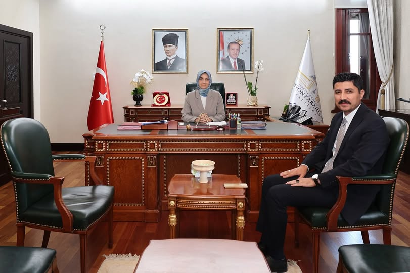 Afyonkarahisar Valisi Yiğitbaşı, Malatya İl Göç İdaresi Müdürü Kurtuluş'u Kabul Etti