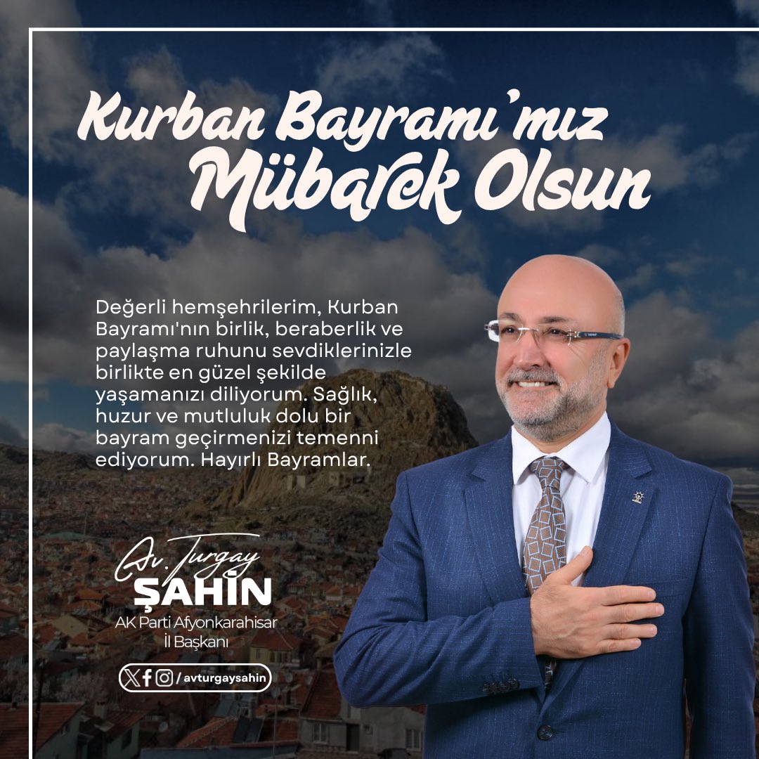 Afyonkarahisar'da Bayram Mesajı: Birlik ve Beraberlik Temennileri