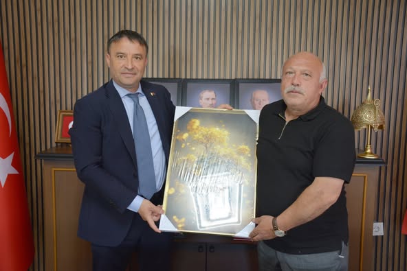Afyonkarahisar MHP İl Başkanı Kahveci, Küçükhüyük Belediye Başkanı Ateş'i Ziyaret Etti