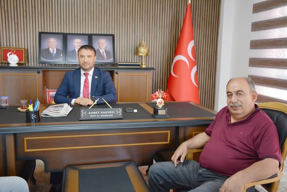 Afyonkarahisar MHP'de Ziyaret: İl Başkanı Kahveci'yi Demirel ve Benzer Ziyaret Etti