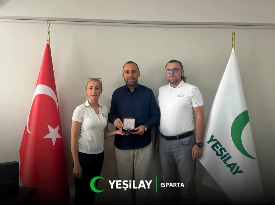 Yeşilay Isparta Şubesi'nde iş birliği görüşmesi