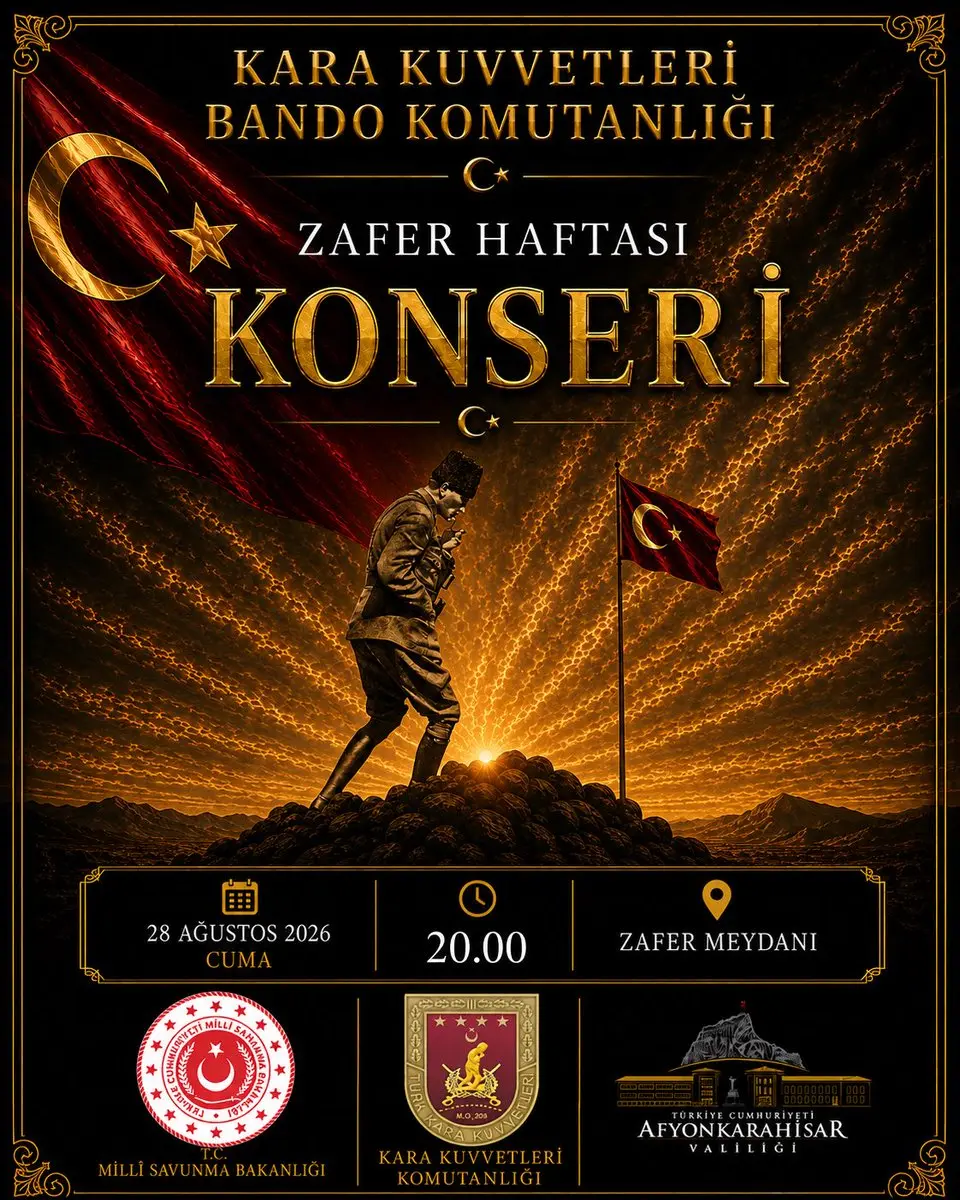 Kara Kuvvetleri Bando Komutanlığı Afyonkarahisar'da
