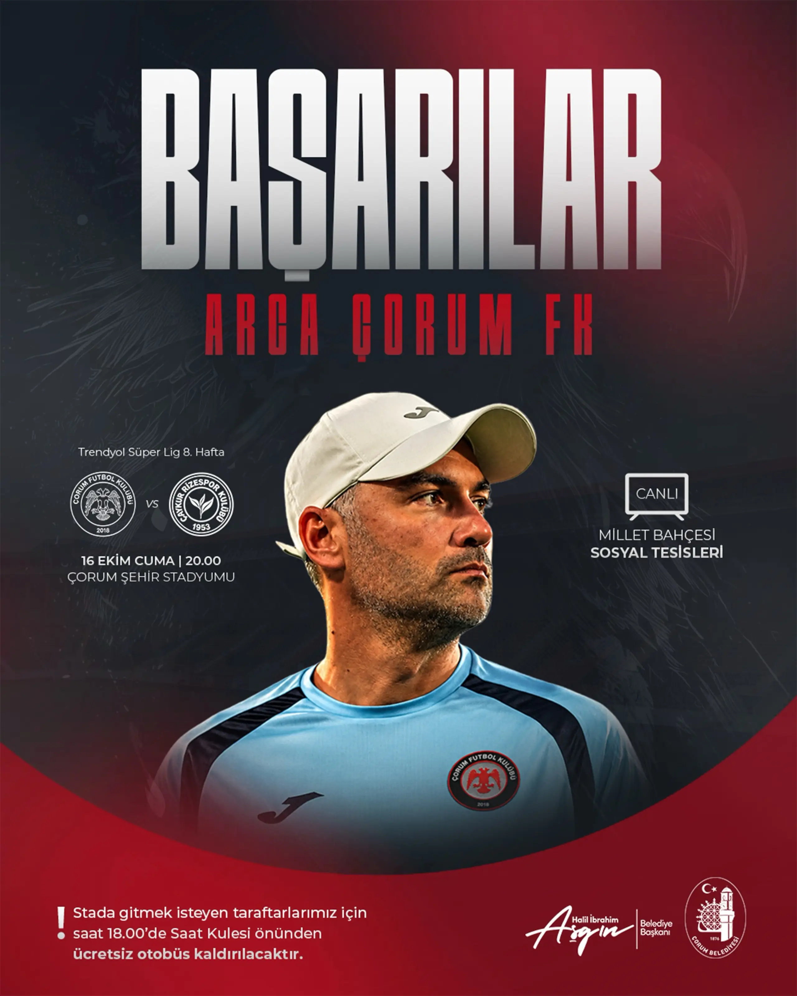 Arca Çorum FK, Rizespor ile karşılaşacak