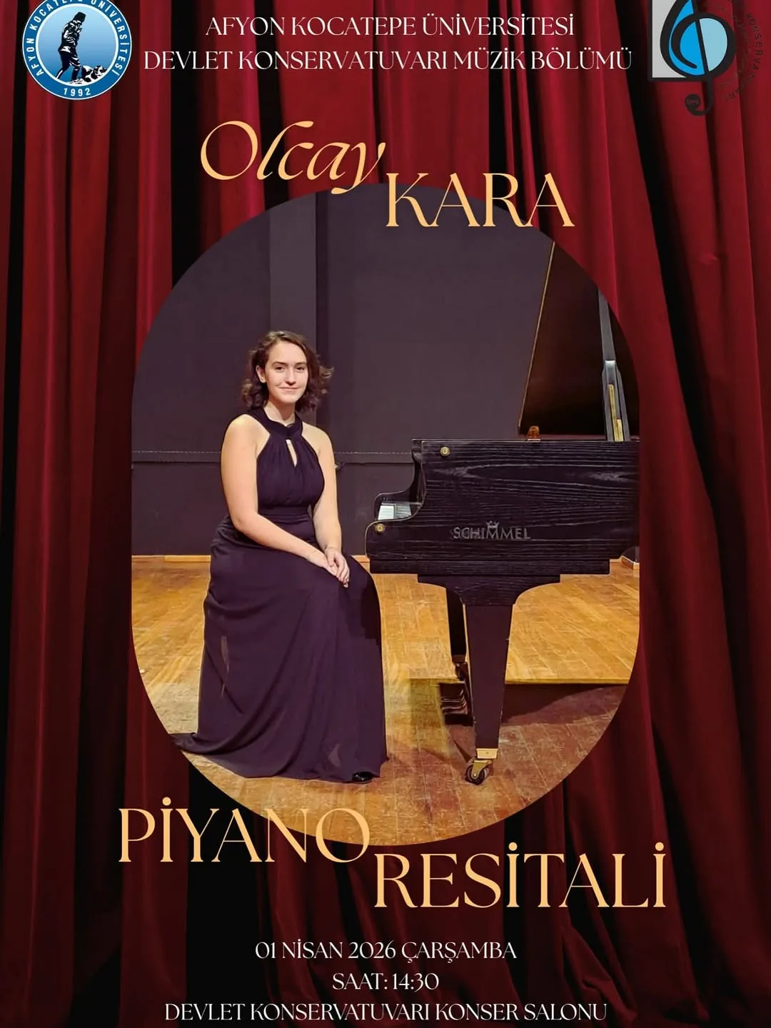 Afyon Kocatepe Üniversitesi'nde Bugün: Piyano Resitali