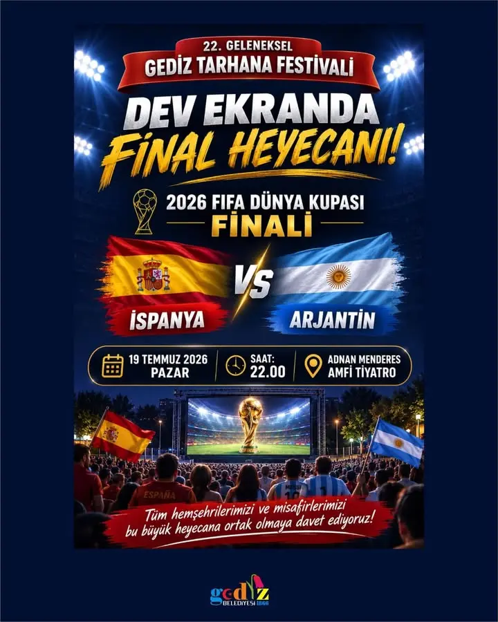Gediz Tarhana Festivali'nde Dünya Kupası Finali Heyecanı