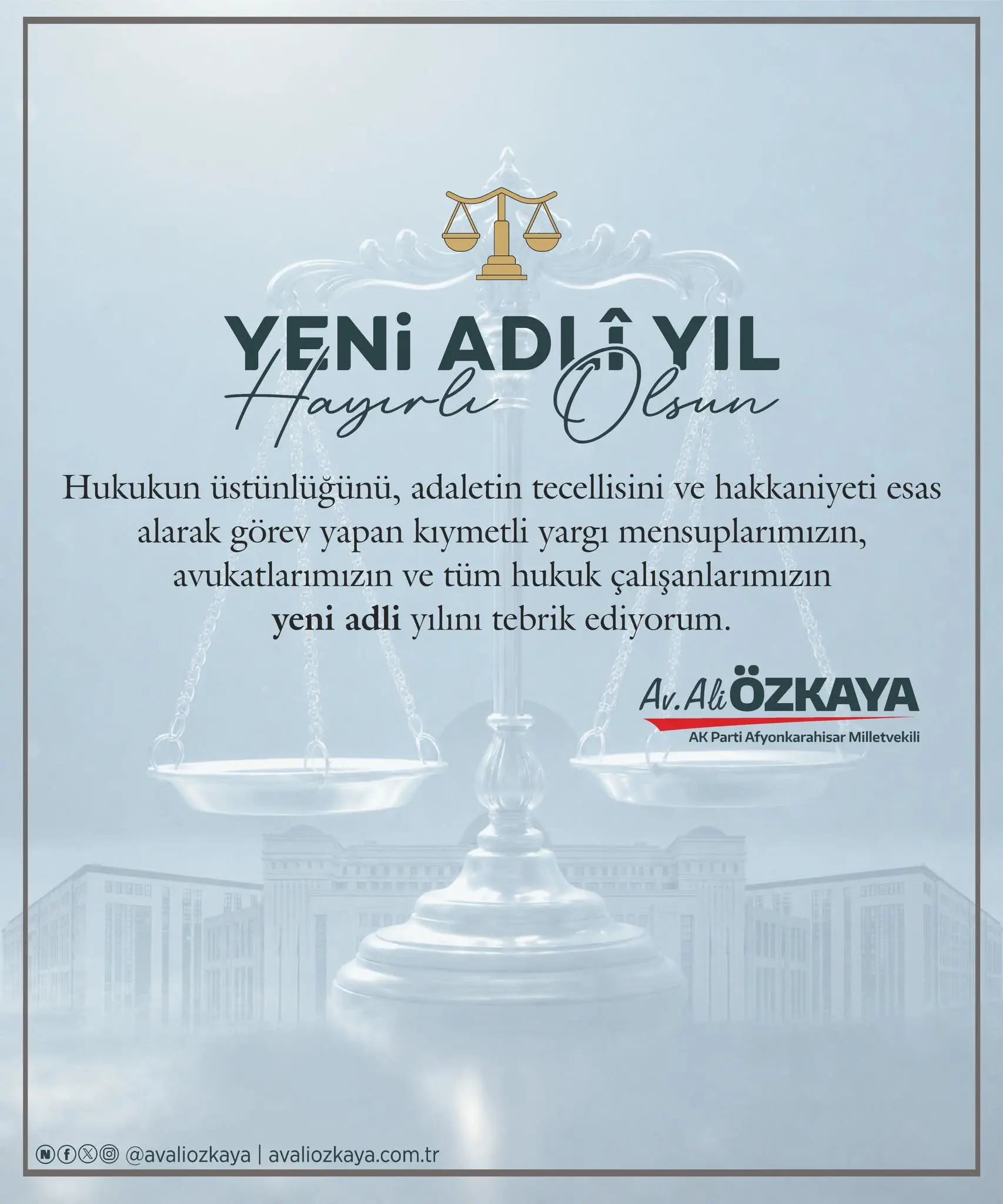 Yeni adli yılın adalet vurgusu yapıldı