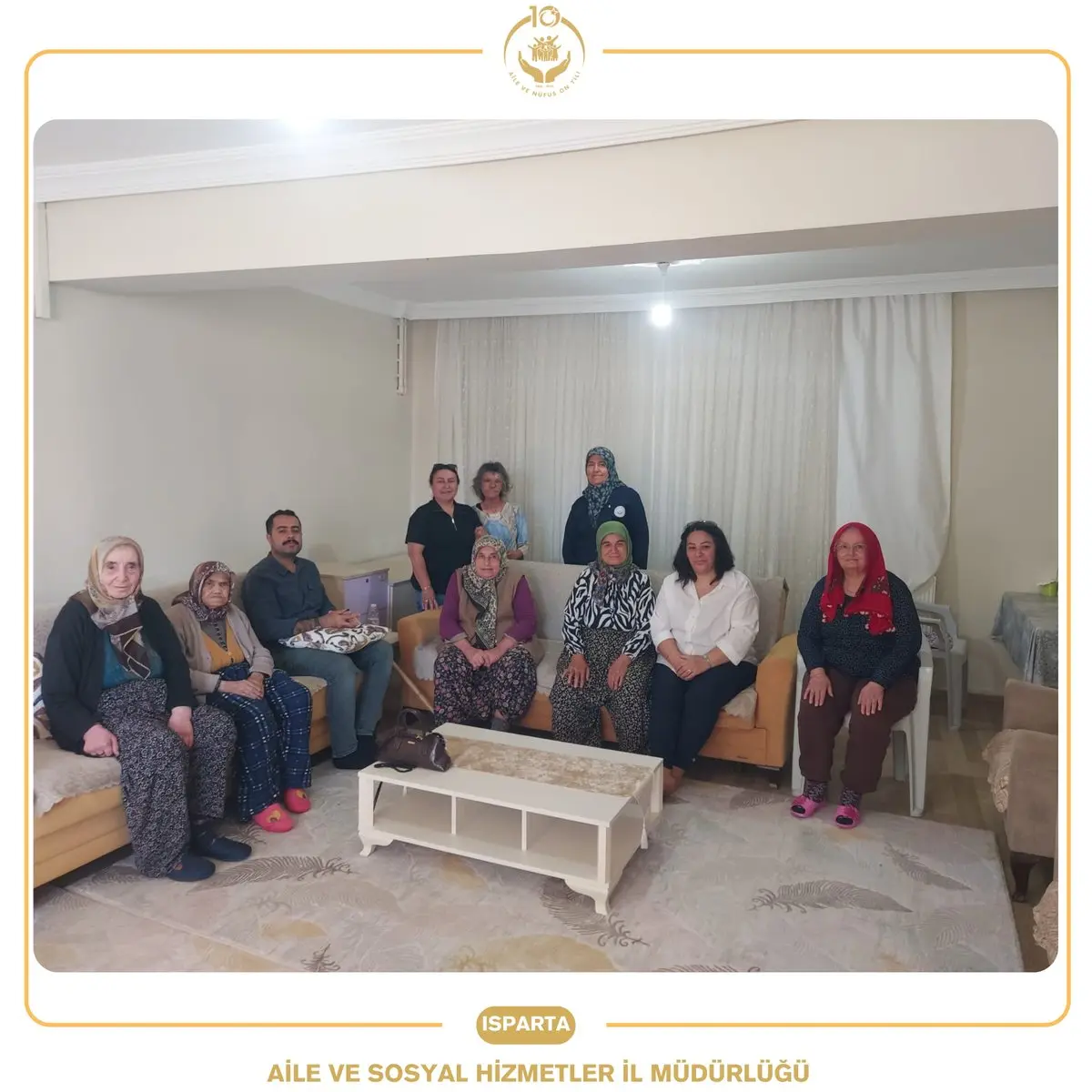 Isparta'da Yaşlılarla Dayanışma Ziyareti Gerçekleşti
