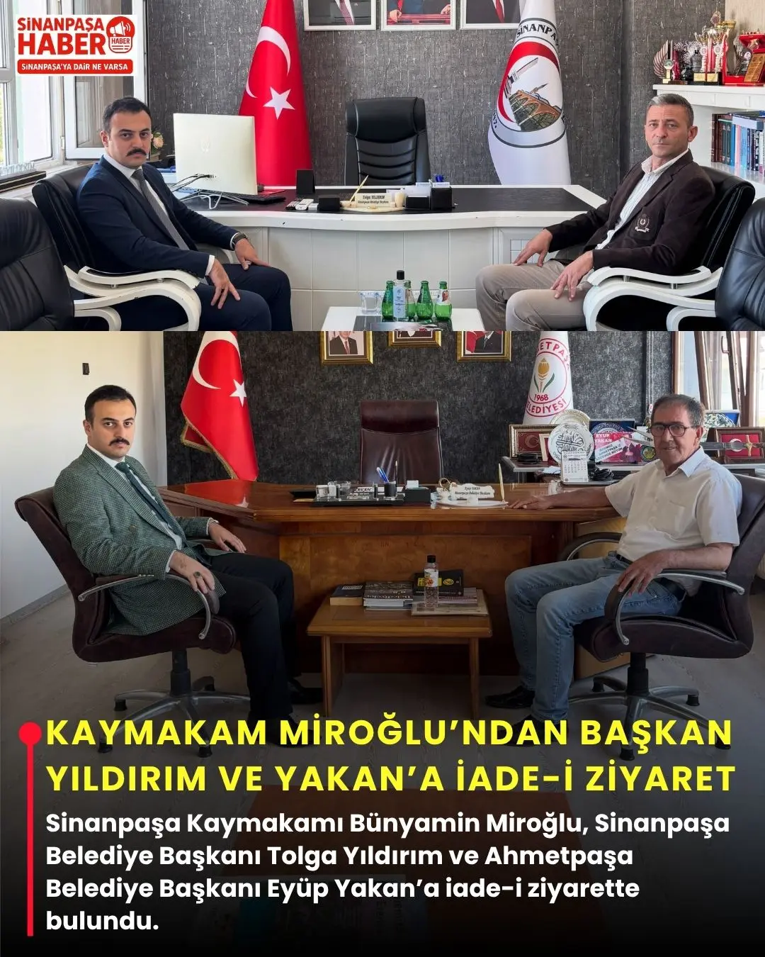 Kaymakam Miroğlu'ndan Başkanlara İade-i Ziyaret