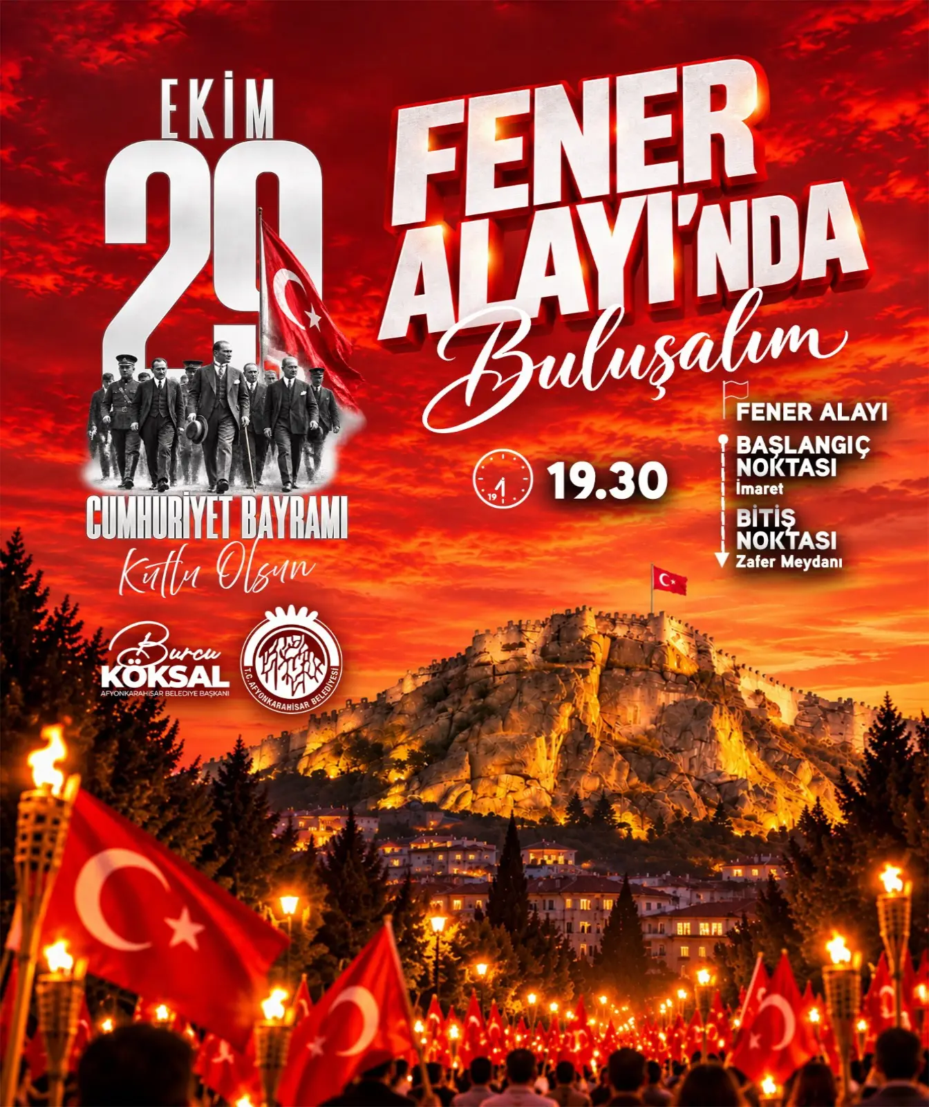 Cumhuriyet Bayramı Fener Alayı Daveti