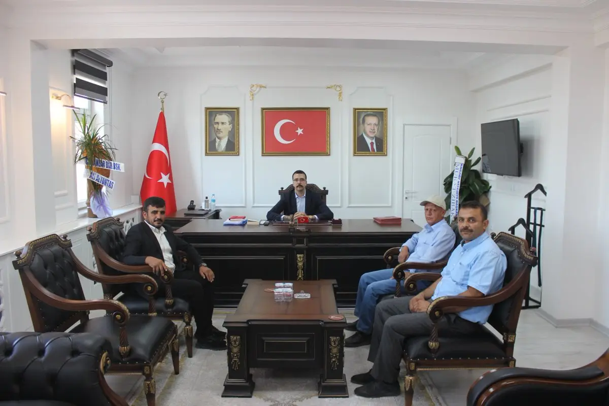 Ziraat Odası Başkanı'ndan Kaymakam'a Ziyaret