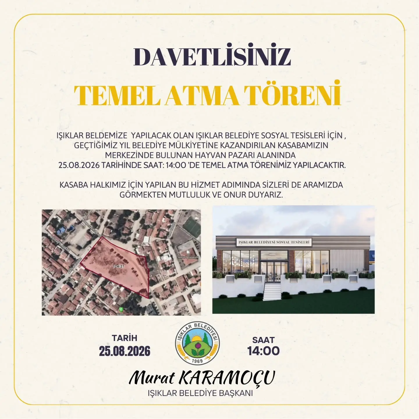 Işıklar Belediyesi sosyal tesislerinin temeli atılıyor
