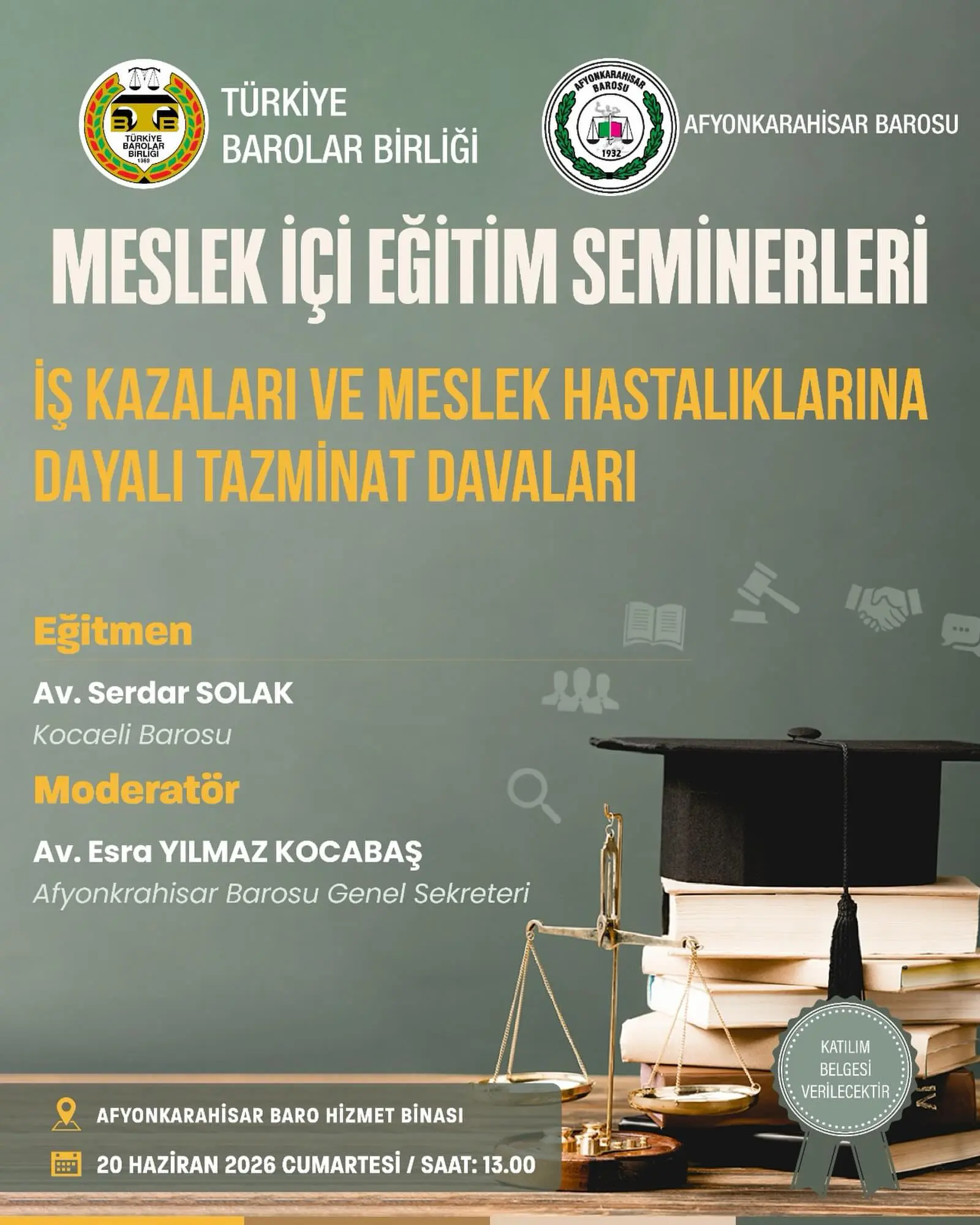 Eğitim semineri 20 Haziran'da düzenlenecek