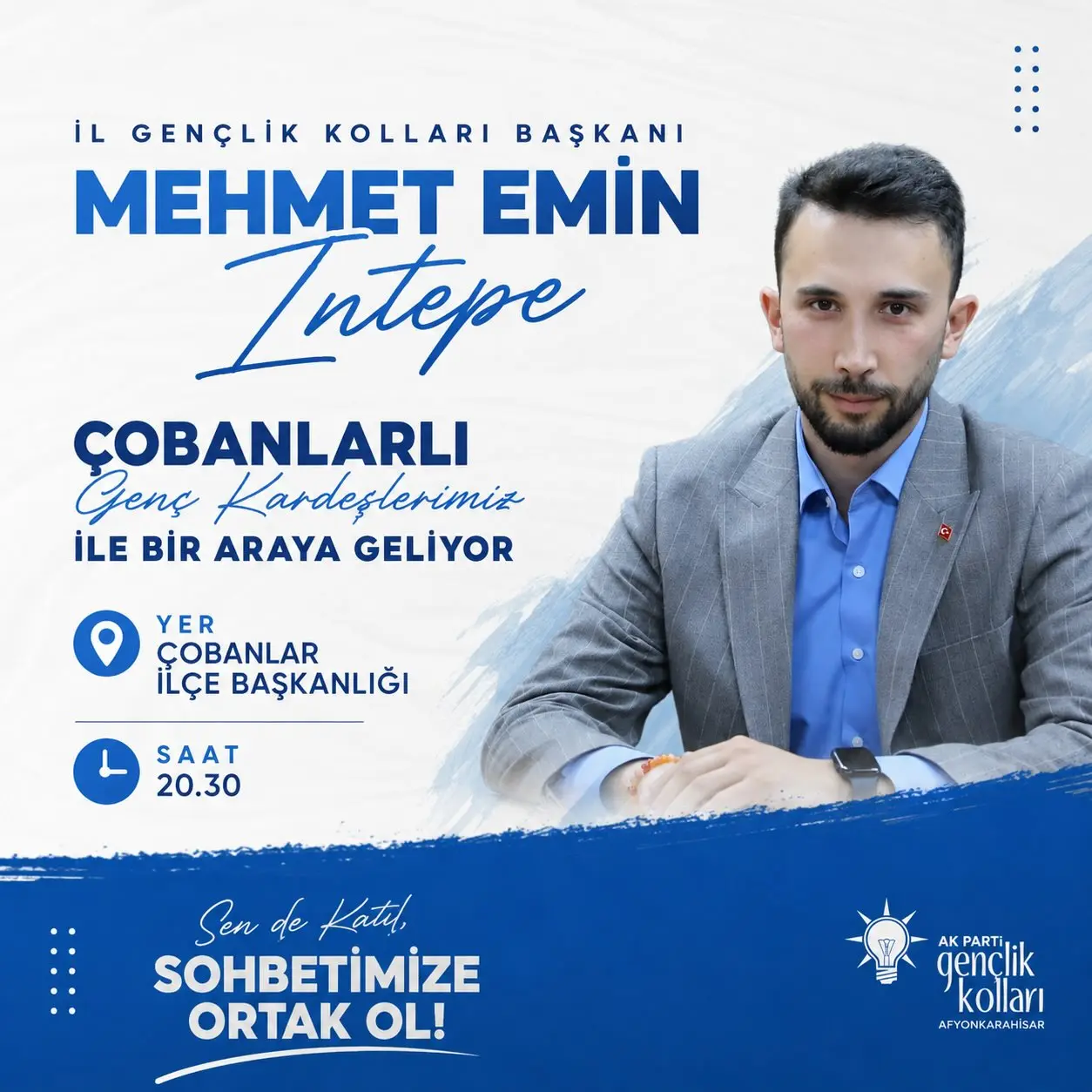 Çobanlar'da Gençlerle Sohbet Etme Etkinliği