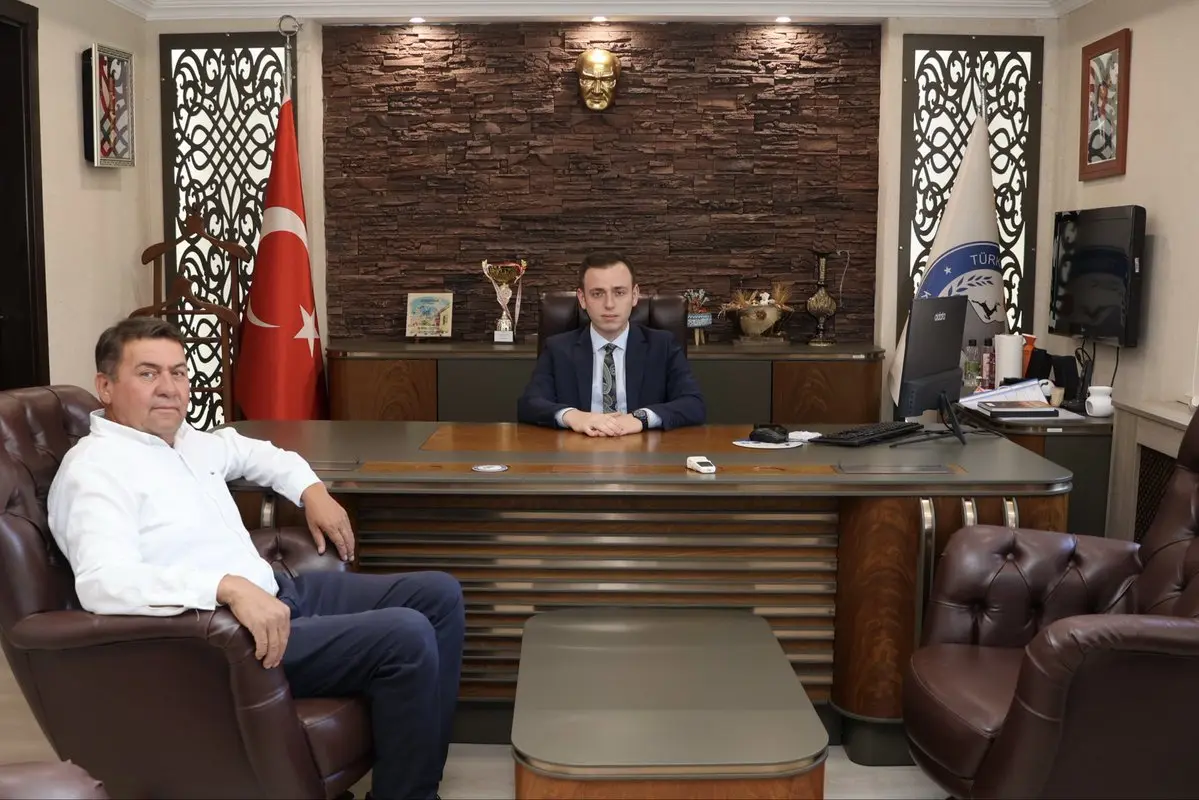 Yenibelkavak Muhtarı'ndan Kaymakam'a Ziyaret