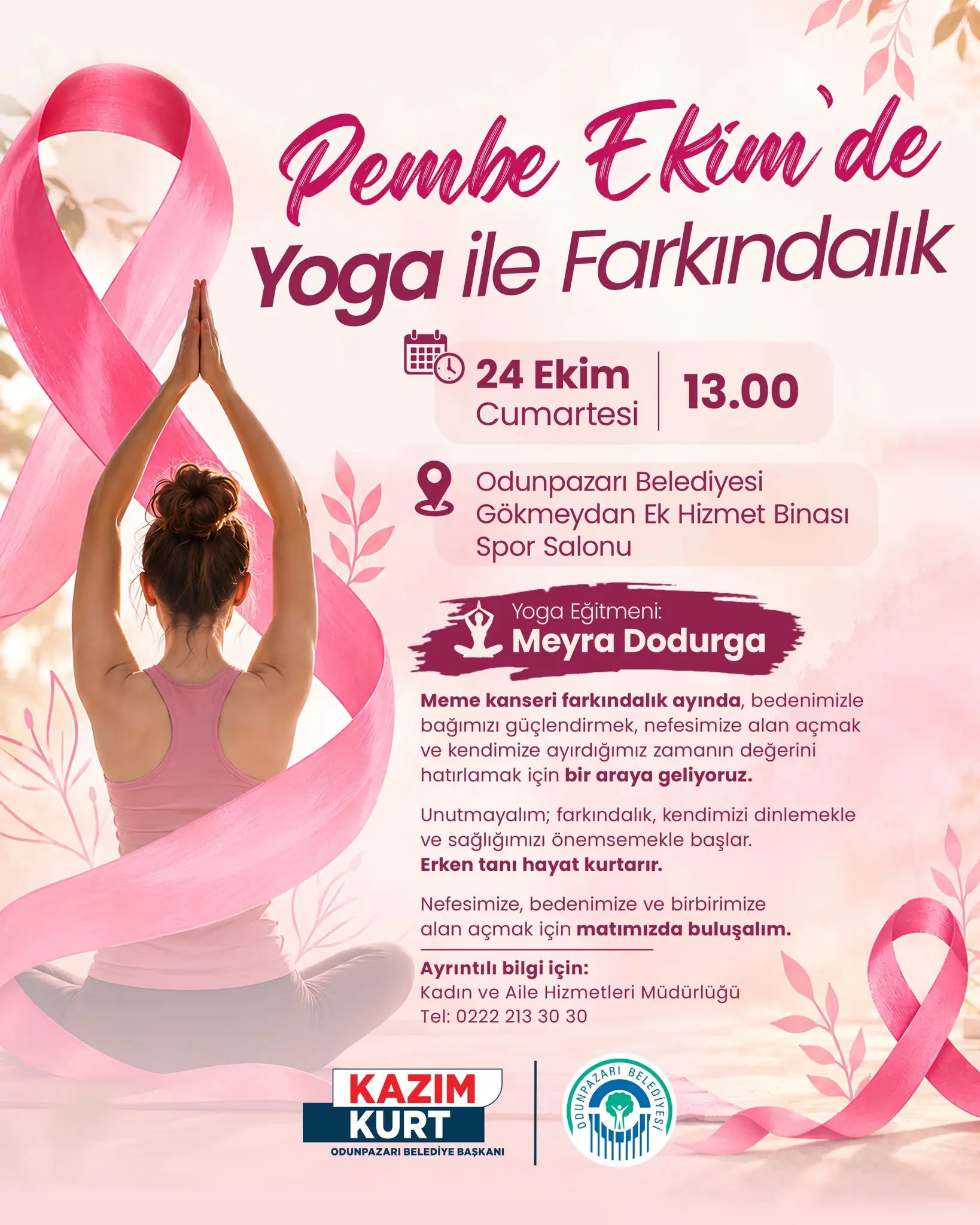 Meme Kanseri Farkındalığı İçin Yoga Etkinliği