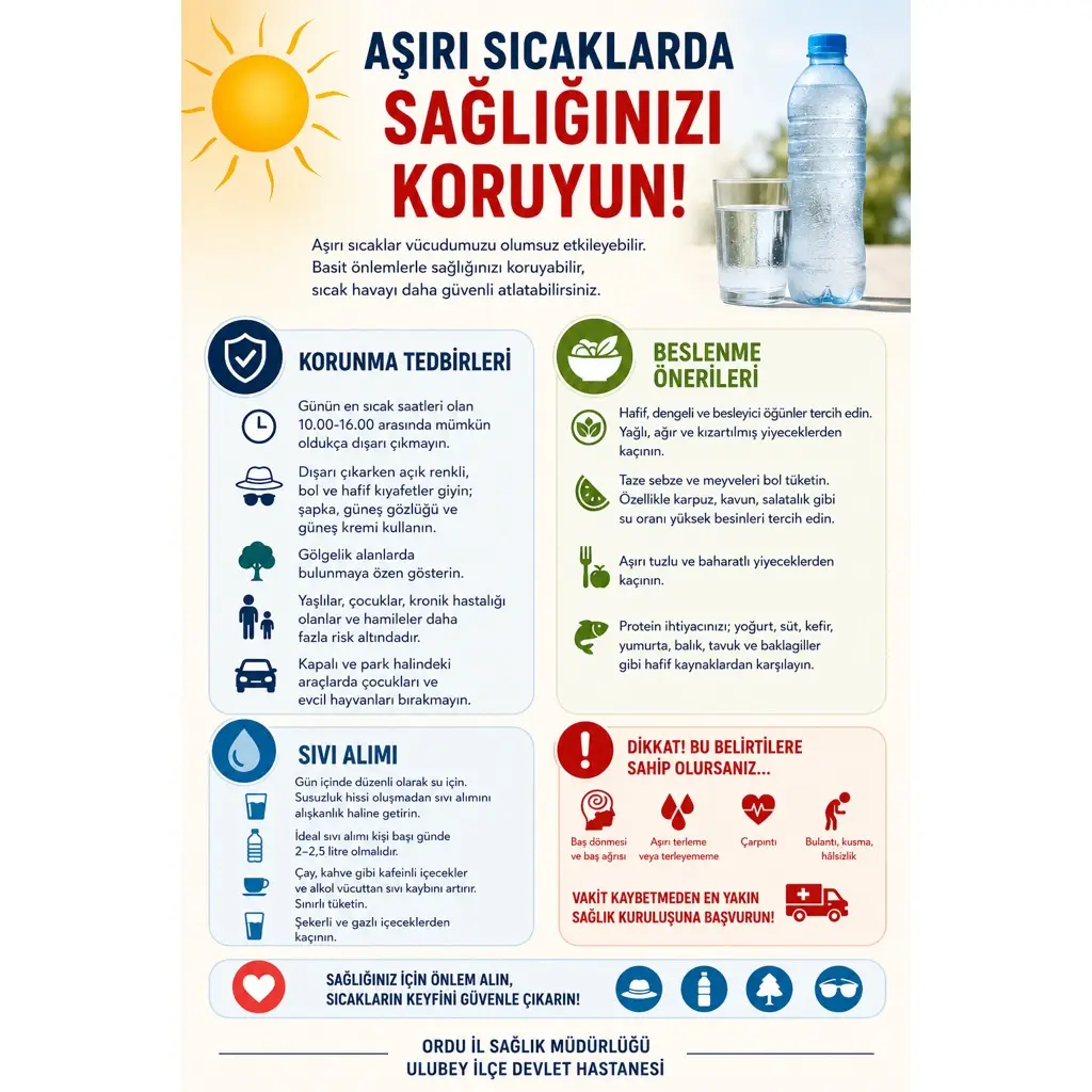 Aşırı sıcaklara karşı sağlık uyarısı