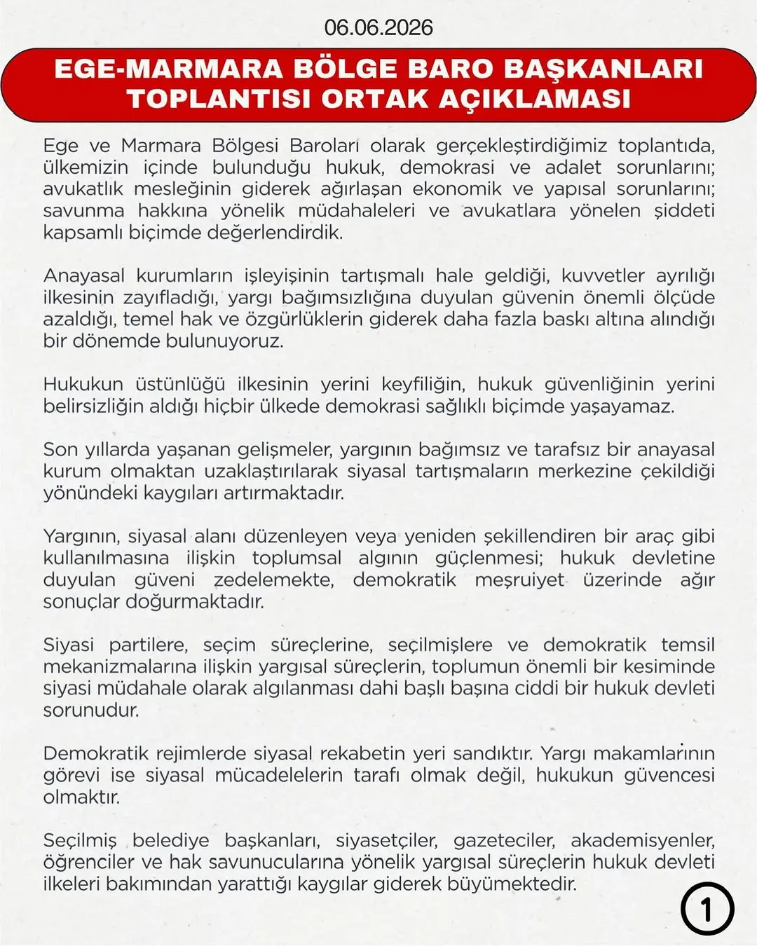 Ege ve Marmara Bölgesel Baro Başkanları Toplandı
