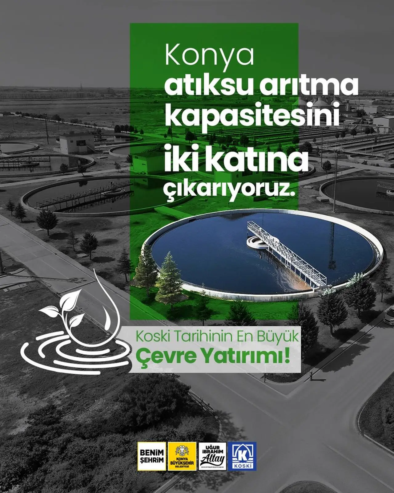 Konya Atık Su Arıtma Tesisi yenileniyor