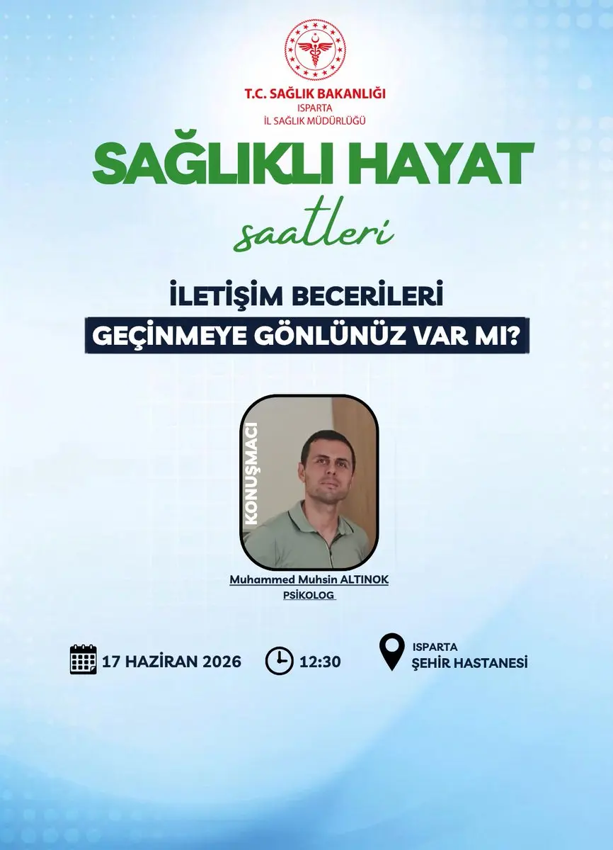 Isparta'da İletişim Becerileri Söyleşisi Düzenlenecek