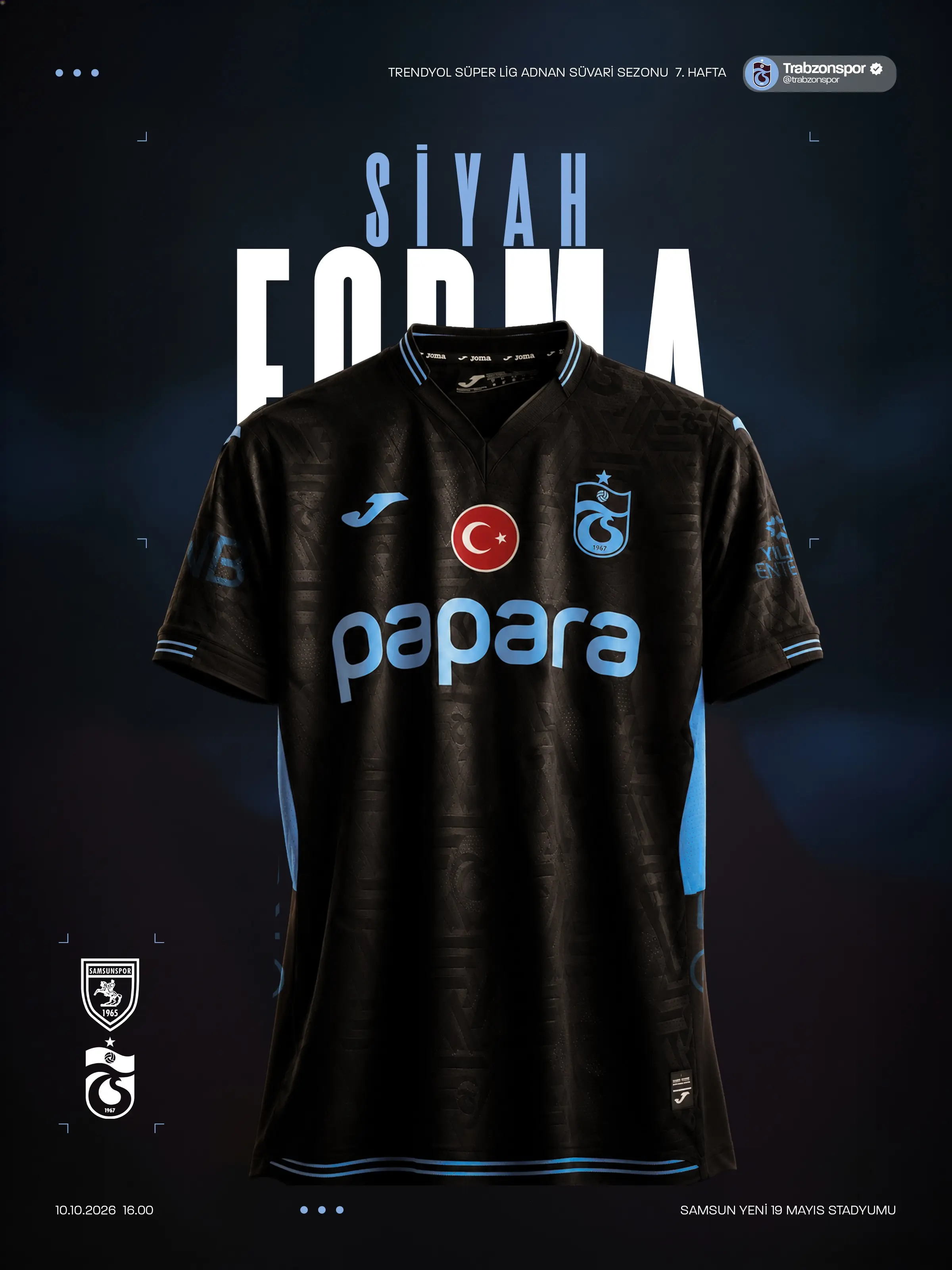 Trabzonspor Siyah Forma ile Saha Çıkacak