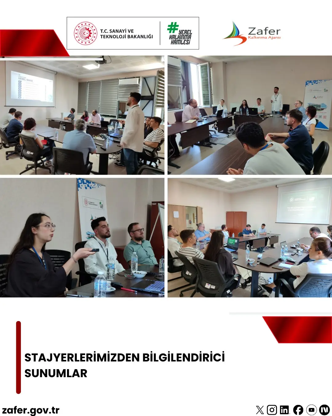 Stajyerlerden bilgilendirici sunumlar gerçekleştirildi