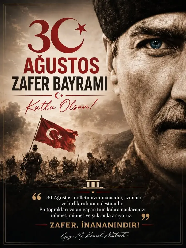Bolvadin Meslek Yüksekokulu'ndan Zafer Bayramı Mesajı