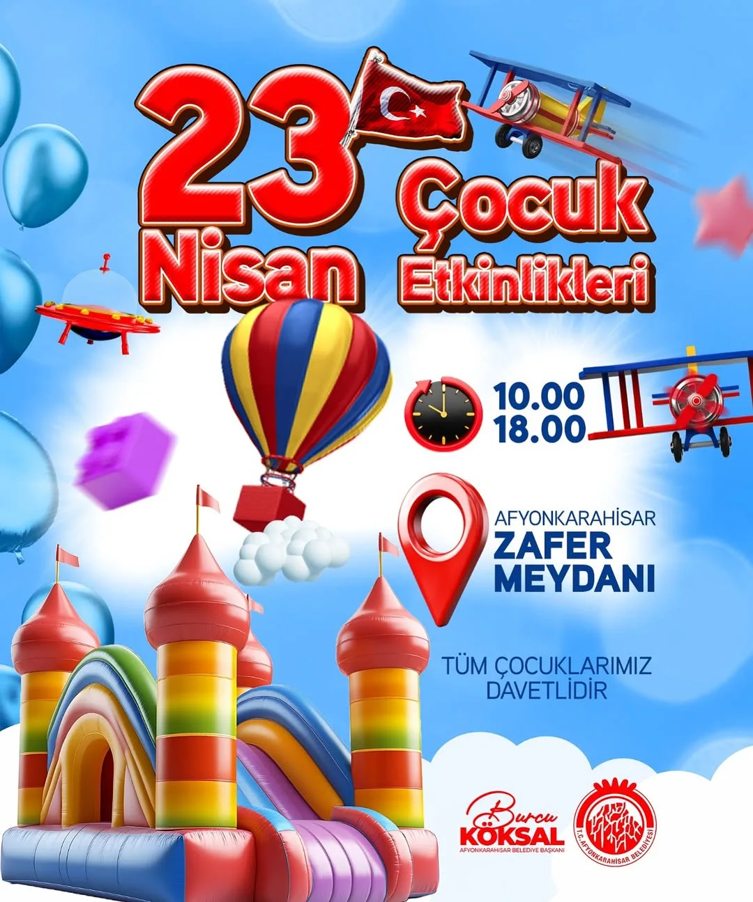 Afyonkarahisar Belediyesi 23 Nisan Etkinliği Duyurusu