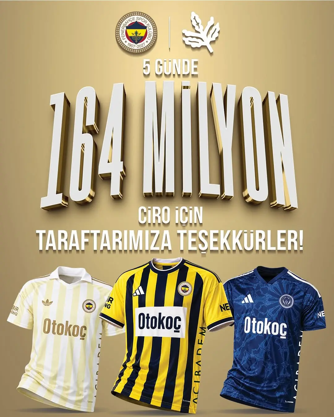 Fenerbahçe, 2026-2027 Formalarıyla Rekor Kırdı
