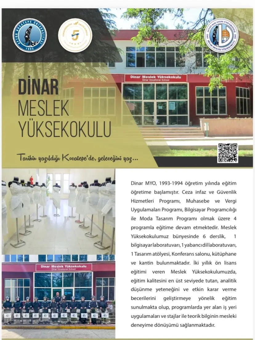 Dinar MYO'da Meslek Eğitimi Fırsatları