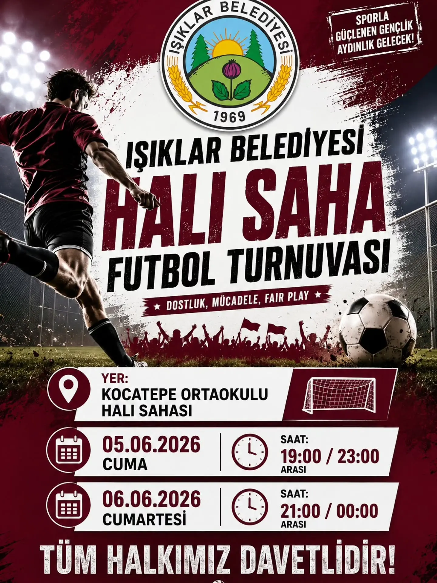 Işıklar Belediyesi Halı Saha Turnuvası Duyuruldu