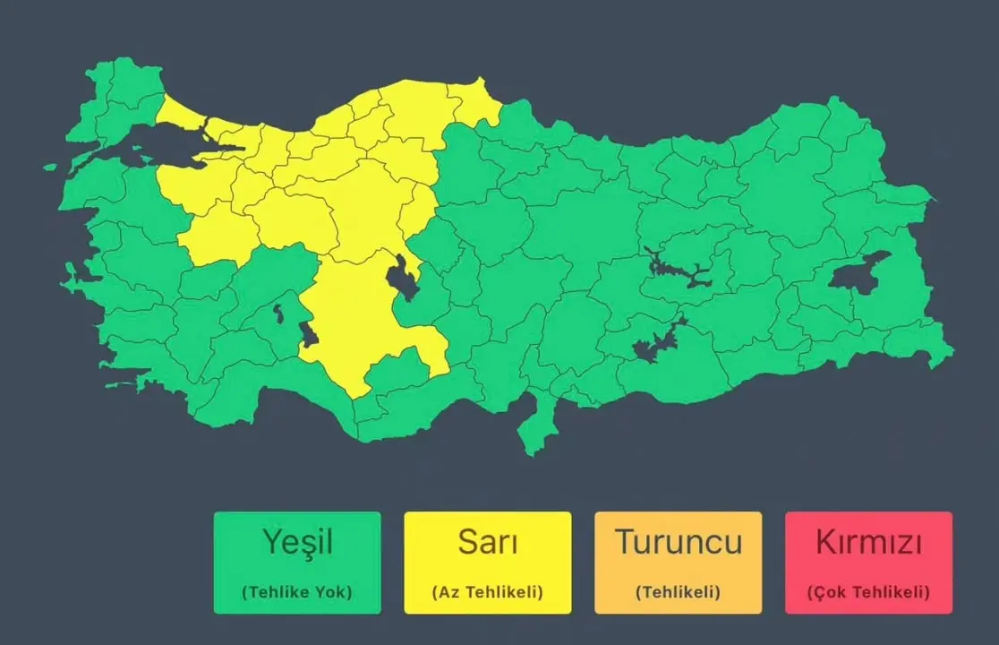 Meteoroloji'den kuvvetli yağış uyarısı