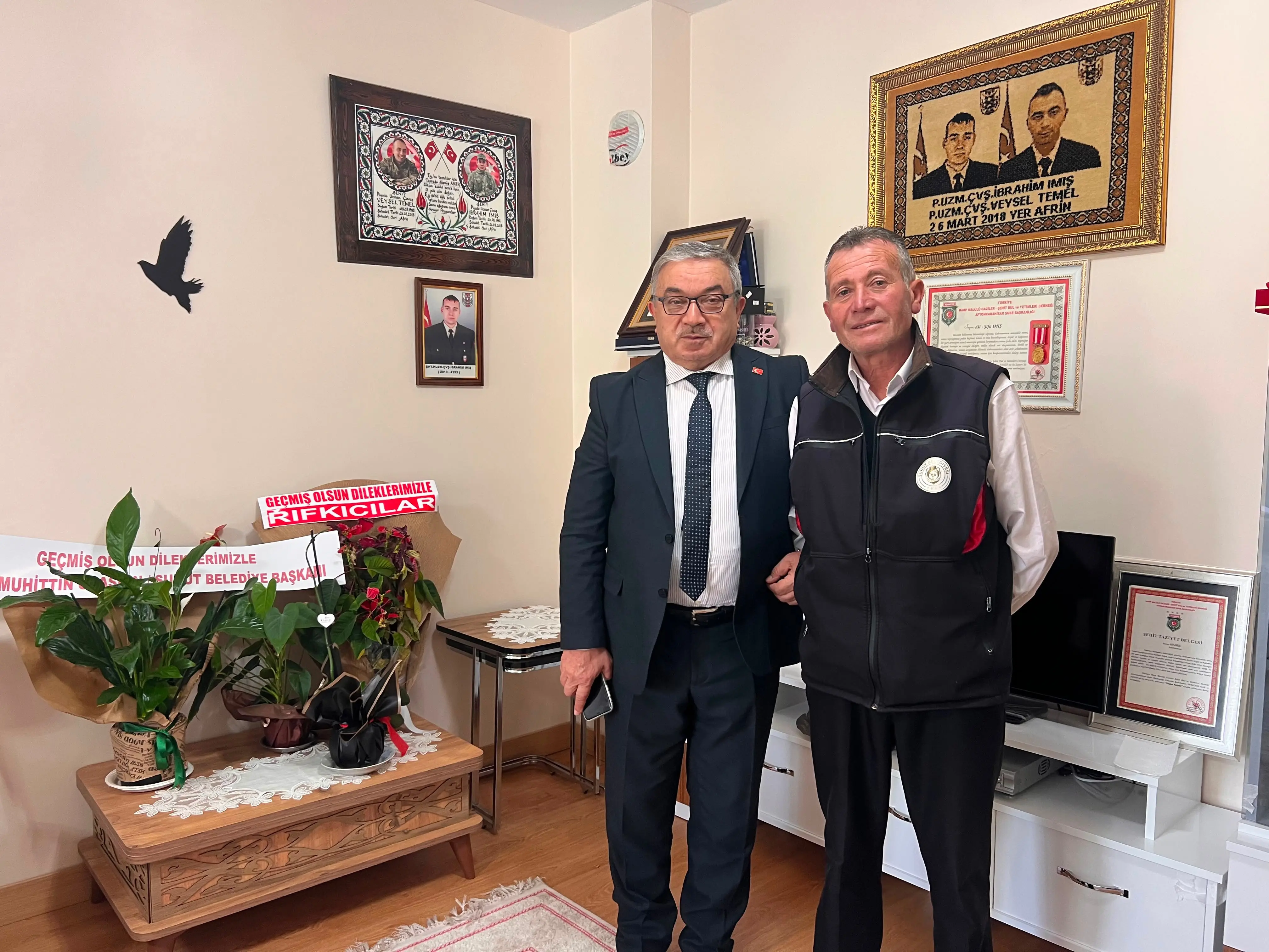Ali İmış'a geçmiş olsun ziyareti yapıldı