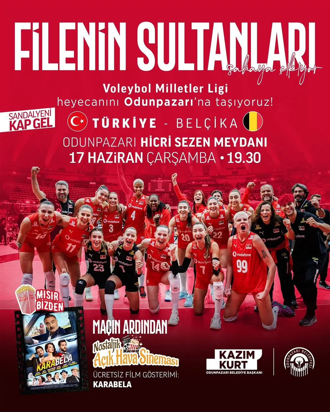 Odunpazarı'nda Voleybol ve Sinema Keyfi