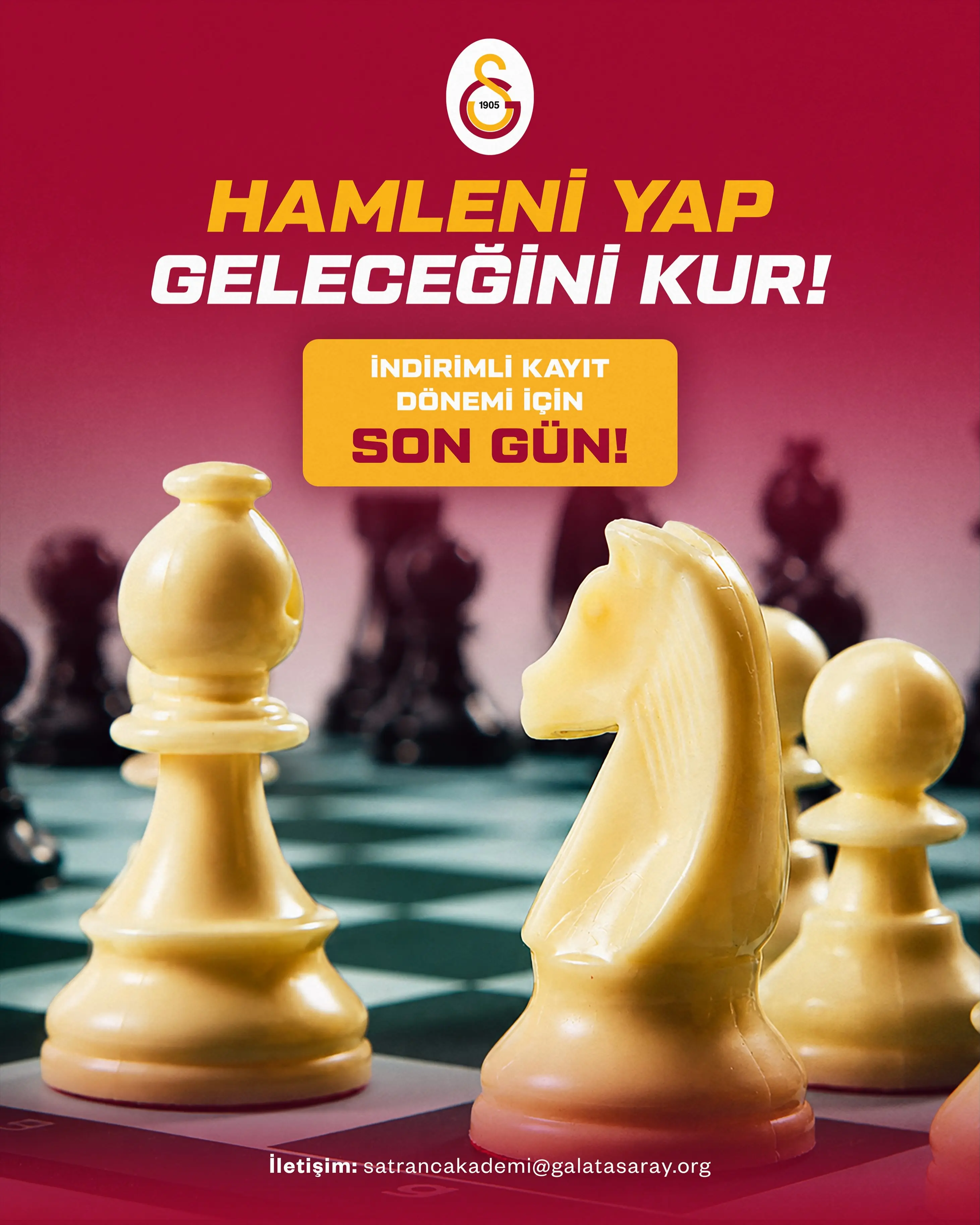 Galatasaray, satranç eğitimleri için son kayıt tarihi