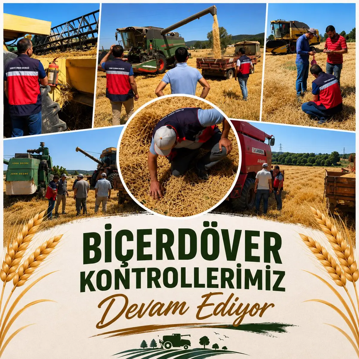 Kütahya'da Biçerdöver Kontrolleri Devam Ediyor