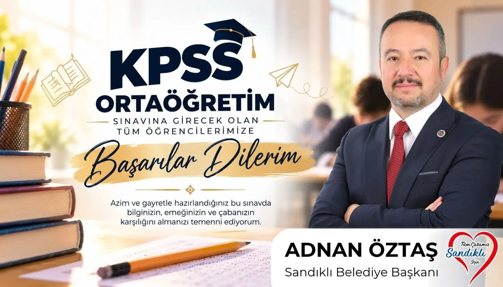 Başkan Öztas'tan Öğrencilere Başarı Dileği