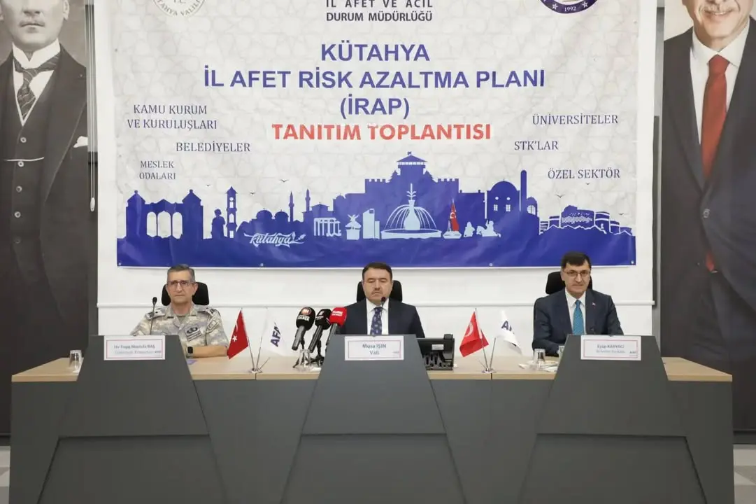 Kütahya'da Afet Risk Azaltma Toplantısı Yapıldı