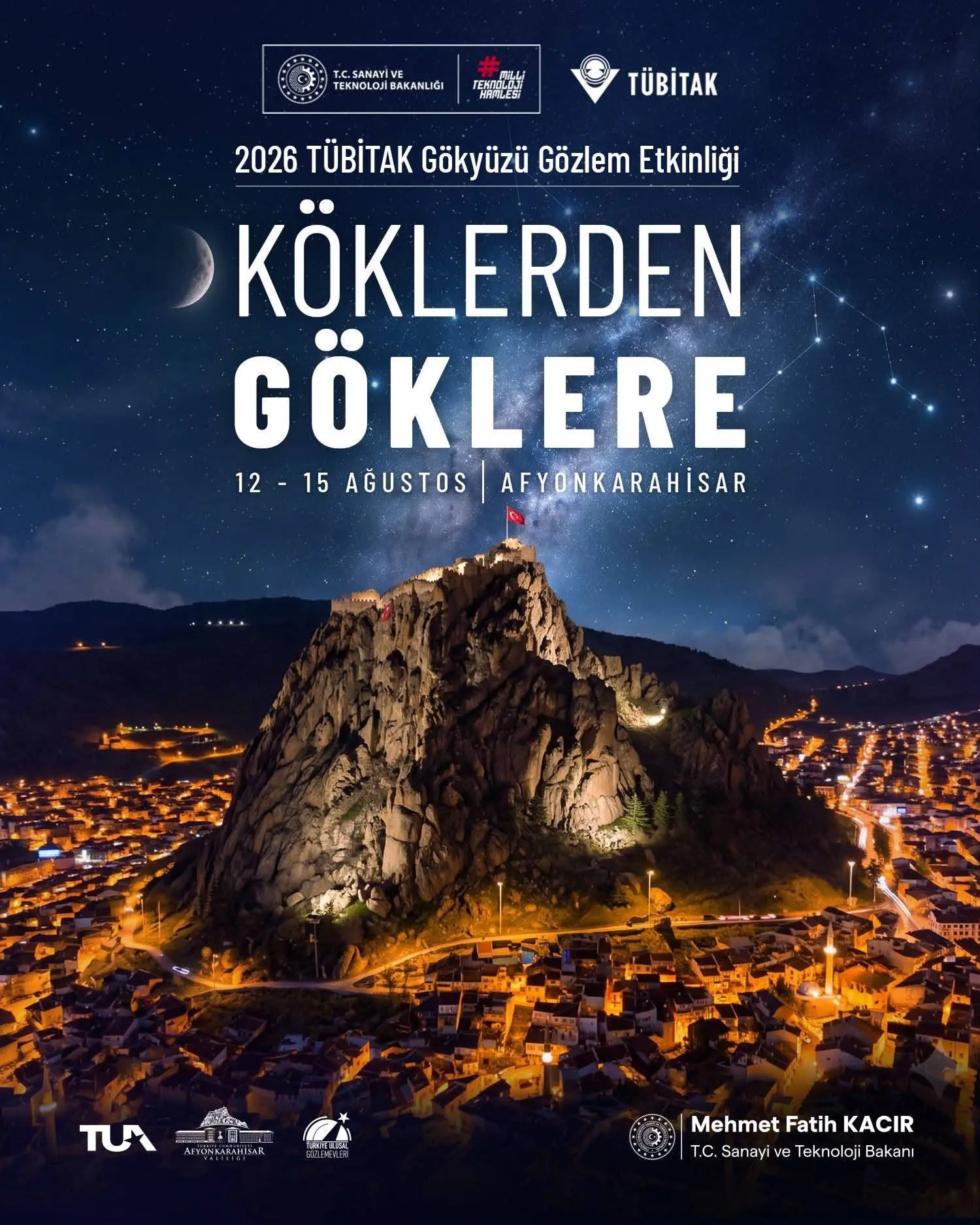 TÜBİTAK Gökyüzü Gözlem Etkinliği Afyonkarahisar'da