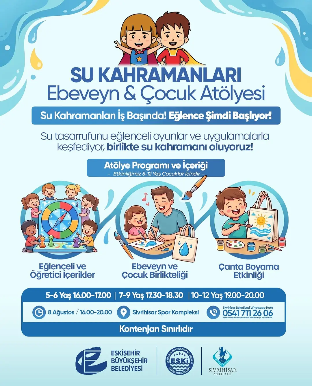 Su Kahramanları Atölyesi 8 Ağustos'ta Başlıyor