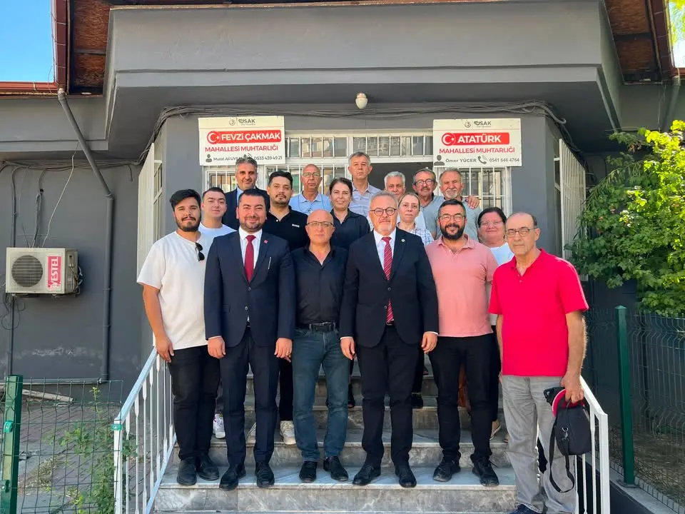 Ali Karaoba, Uşak'ta muhtarları ziyaret etti