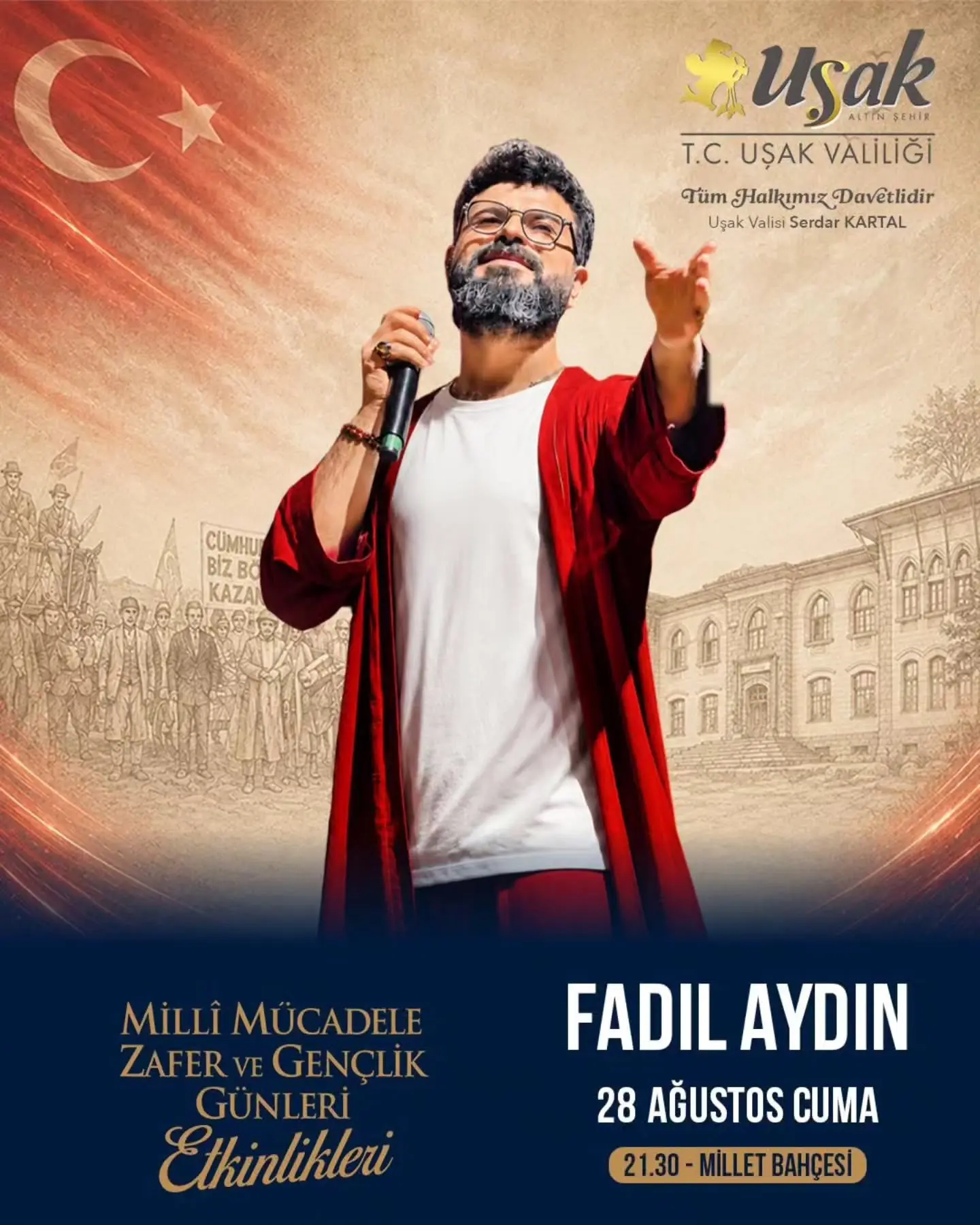 Fadıl Aydın Uşak'ta Konser Verecek