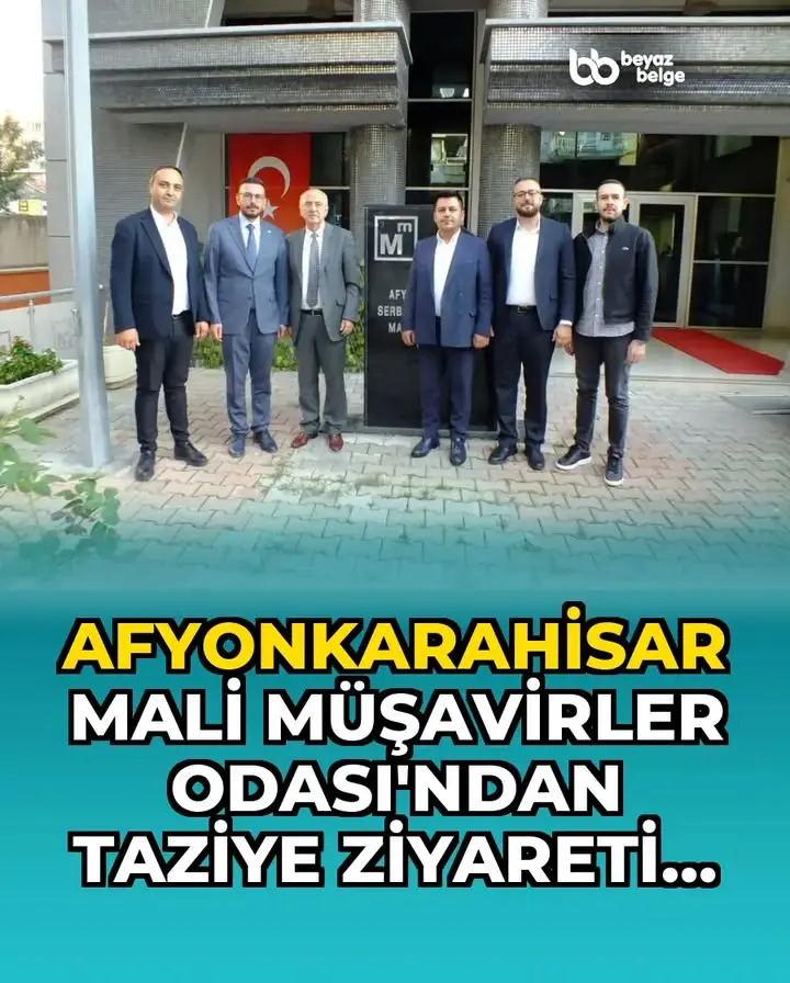 Afyonkarahisar Mali Müşavirler Odası'ndan taziye ziyareti